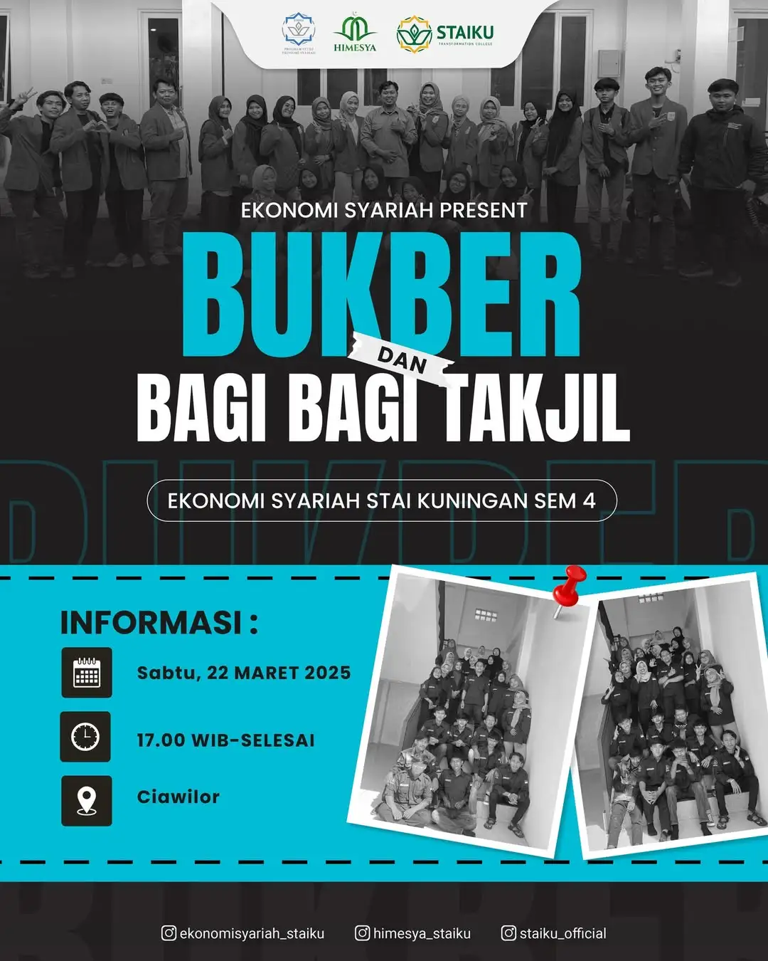 🌙 Ramadan adalah waktu terbaik untuk berbagi!Mahasiswa Ekonomi Syariah STAI Kuningan ingin mene